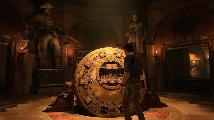 Uncharted 4: Kres złodzieja to przygodowa gra akcji TPP, w której liczne zagadki logiczne i środowiskowe funkcjonują tuż obok częstych strzelanin. Źródło: Naughty Dog / Sony Interactive Entertainment. - 2024-05-03