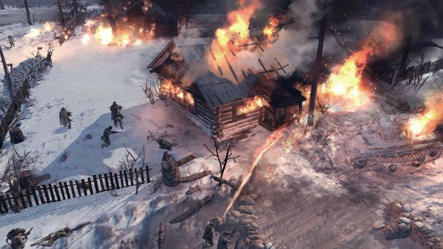 Radzieccy żołnierze stosując taktykę spalonej ziemi, w Company of Heroes 2 palili także ludzi. - 2014-10-17