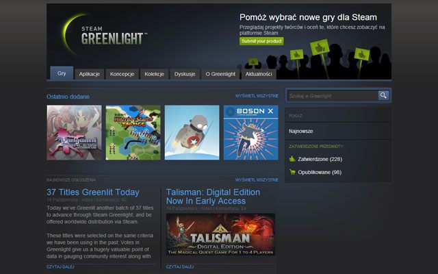 Greenlight – gracze dają wybranym produkcją zielone światło. - 2013-10-20