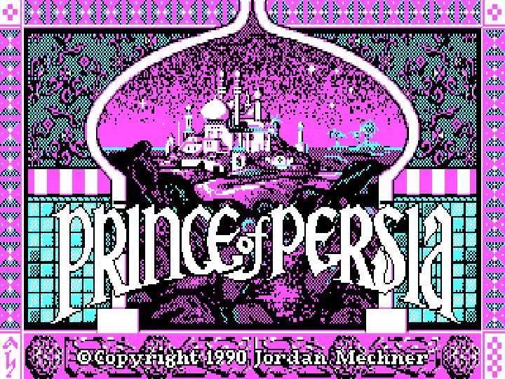Prince of Persia w kolorach CGA. Taki ekran skutecznie odstraszał potencjalnych nabywców IBM PC. - 2017-01-08