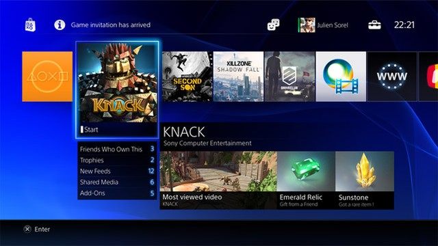 PlayStation 4 postawi na nowy interfejs użytkownika. - 2013-10-23
