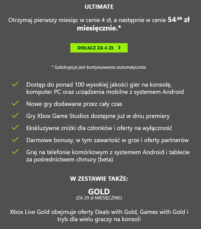 Game Pass Ultimate to kusząca oferta dla posiadaczy kilku urządzeń.