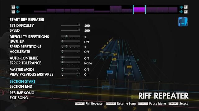 Riff Repeater – jedna z najważniejszych opcji w grze – jest zawsze na wyciągnięcie ręki. - 2013-11-15