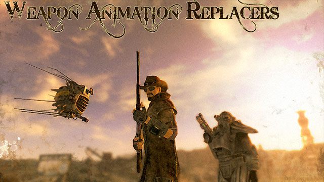 Fallout: New Vegas mod Weapon Animation Replacers: The Commando - Rifle Pack