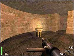 Przesunięcie wspomnianej dźwigni otwiera drzwi do komnaty ze sklepieniami łukowo-żebrowymi - Mission 2: Part 3 | Solucja Return to Castle Wolfenstein - Return to Castle Wolfenstein - poradnik do gry