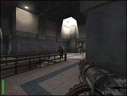 Deathshead znajduje się w zamkniętym pomieszczeniu na prawo i nie mamy do niego żadnego dostępu - Mission 5: Part 3 | Solucja Return to Castle Wolfenstein - Return to Castle Wolfenstein - poradnik do gry