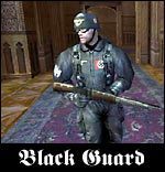 BLACK GUARD - to specjalny oddział spadochroniarzy i przyboczna straż Himmlera - Poradnik do gry - Przeciwnicy w Return to Castle Wolfenstein - Return to Castle Wolfenstein - poradnik do gry