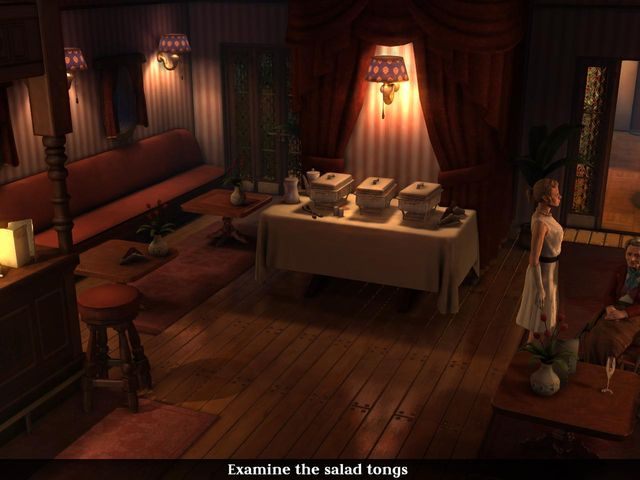 Pustawo w salonie - Podczas rejsu - Rozdział 7 - Na statku - The Raven: Legacy of a Master Thief - poradnik do gry
