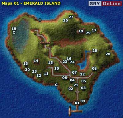 01 - Wejście do Emerals Island (początek gry) - Map: Emerald Island | Might & Magic VII For Blood and Honor - Might & Magic VII: For Blood and Honor - poradnik do gry