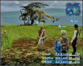 Smoka znajdziesz na Tchita Uplands , ale pojawia się tylko wtedy, kiedy jest pochmurno - Zwykłe listy gończe cz.8 | Listy gończe w Final Fantasy XII - Final Fantasy XII - poradnik do gry