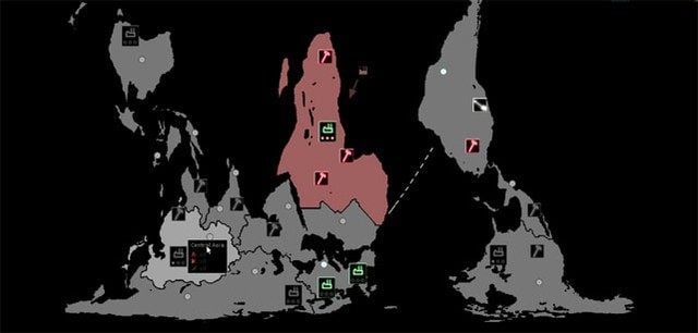 Odwrócenie mapy świata do góry nogami jest celowym zabiegiem twórców. - Sukcesy Akaneiro: Demon Hunters i Arizens, porażka Dreadline - Przegląd Kickstarterów (04/02/2013) - wiadomość - 2013-02-04