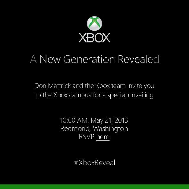 Zaproszenie na pokaz nowego Xboksa. - To już oficjalne - nowy Xbox zostanie ujawniony 21 maja - wiadomość - 2013-04-24