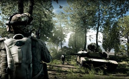 Konsolowy Battlefield 3 z czarnymi paskami po obu stronach ekranu - ilustracja #1