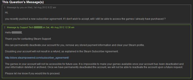 Steam straszy usunięciem konta za brak zgody na zmiany w regulaminie - ilustracja #2