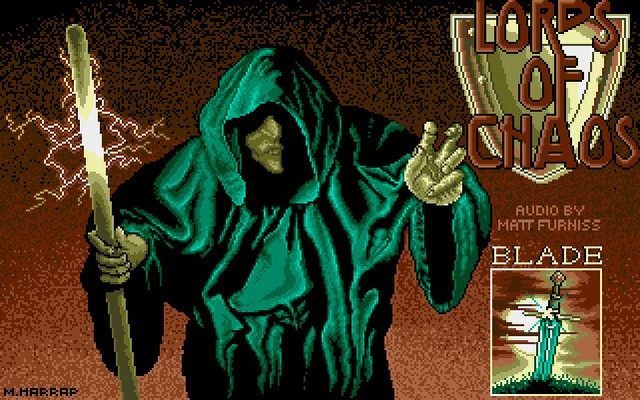 Ekran początkowy z amigowej wersji Lords of Chaos. - 2012-11-04