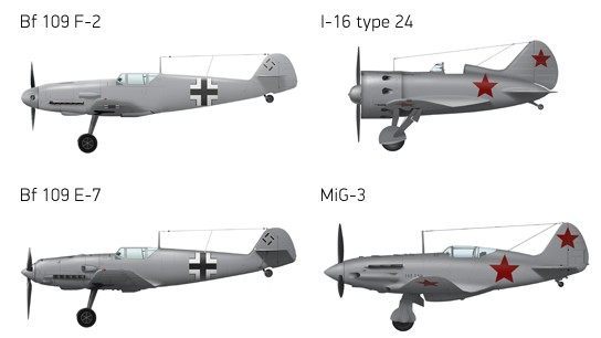 Oto połowa maszyn, jakie trafią do edycji standardowej IL-2 Sturmovik: Battle of Moscow.