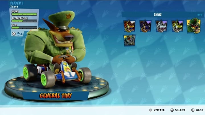 Generał Tiny nie potrzebuje armii, by pokonać rywali w zawodach. (Źródło: YouTube). - Premiera i recenzje Crash Team Racing Nitro-Fueled - klasyka na bogato - wiadomość - 2019-06-21