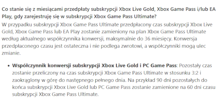 Współczynnik konwersji Xbox Live Gold na Game Pass Ultimate przeszedł niekorzystną zmianę - ilustracja #1
