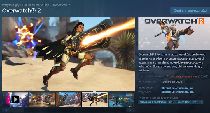 Overwatch 2 to oficjalnie najgorzej oceniana gra na Steam w historii [Aktualizacja] - ilustracja #1