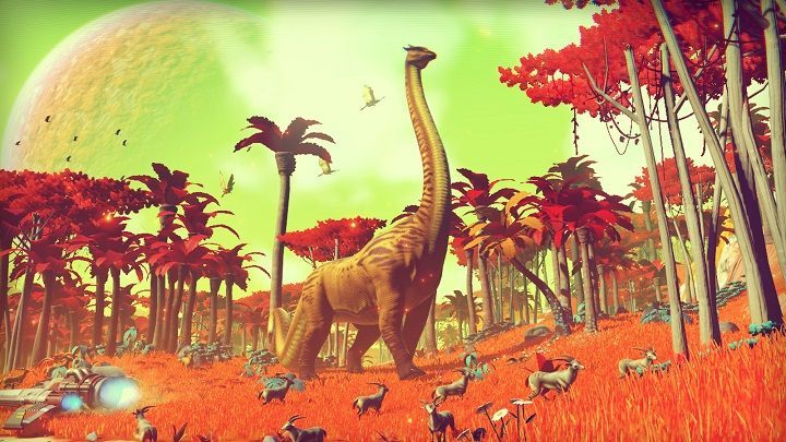 W No Man's Sky spotkamy wiele rozmaitych stworzeń, w tym kosmiczne dinozaury. - No Man's Sky ukaże się w sierpniu - wiadomość - 2016-05-28