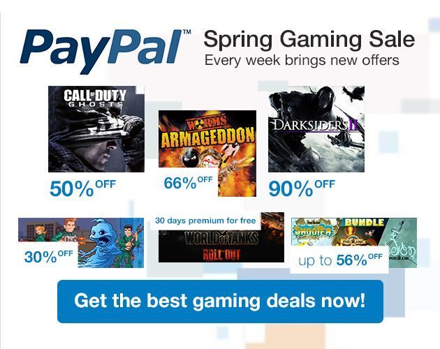 Czwarty tydzień PayPal Gaming Sale.