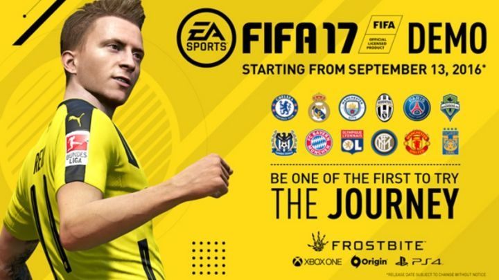 Demo najnowszej FIF-y zadebiutuje 13 września na PC oraz konsolach poprzedniej i obecnej generacji. - FIFA 17 – nowe szczegóły dotyczące wersji demonstracyjnej - wiadomość - 2016-09-12