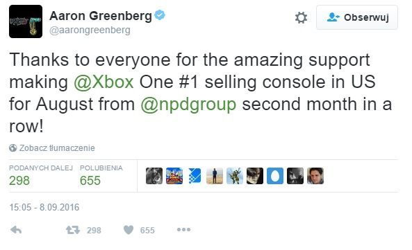 Xbox One znowu z lepszymi wynikami sprzedaży w USA niż PlayStation 4 - ilustracja #2