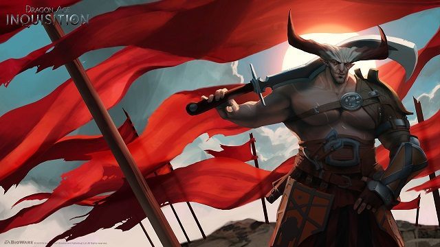 Szkic koncepcyjny przedstawiający Iron Bulla. - Dragon Age: Inkwizycja - wyciekły nowe screeny i informacje na temat wyczekiwanej gry cRPG - wiadomość - 2014-03-24