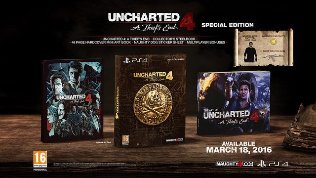 Uncharted 4: A Thief’s End Special Edition - Uncharted 4: A Thief’s End z oficjalną datą premiery i zawartością edycji kolekcjonerskich - wiadomość - 2015-08-31