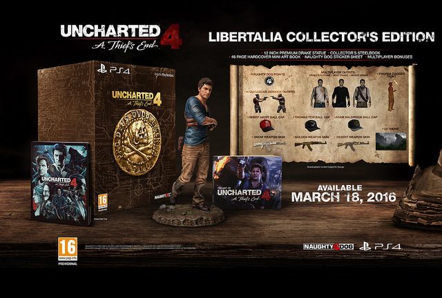 Uncharted 4: A Thief’s End Libertalia Collector’s Edition - Uncharted 4: A Thief’s End z oficjalną datą premiery i zawartością edycji kolekcjonerskich - wiadomość - 2015-08-31