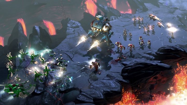Dzisiejszy gameplay został osadzony w tej samej scenerii, którą pokazano na pierwszych screenach z Warhammera 40,000: Dawn of War III. - Warhammer 40,000: Dawn of War III na pierwszym zapisie rozgrywki [Aktualizacja #2] - wiadomość - 2016-06-14