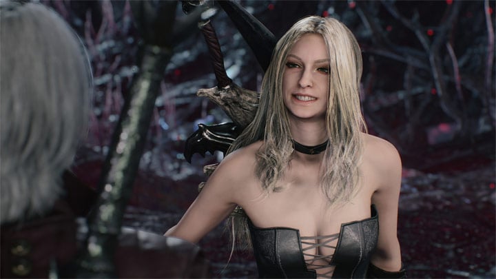 Część graczy nie będzie mogła się w pełni nacieszyć wdziękami Trish. - Devil May Cry 5 z ocenzurowaną nagością na PS4 - wiadomość - 2019-03-11