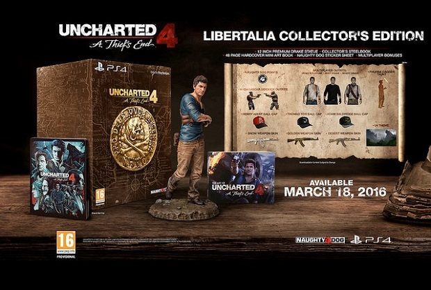Zawartość Uncharted 4: A Thief’s End Collector’s Edition.