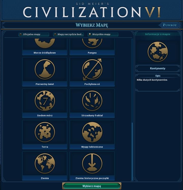 Civilization 6 - rodzaje map, zobacz różnice w przejrzysty sposób - ilustracja #13