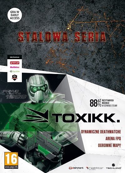 Ostateczna wersja okładki gry TOXIKK.