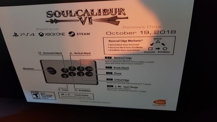 O dacie premiery SoulCalibur VI poinformowali nasi wysłannicy na targi E3 2018. - Soulcalibur VI z oficjalną datą premiery - wiadomość - 2018-06-12