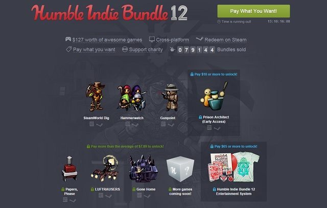 The Humble Indie Bundle 12 z grami niezależnymi (m.in. Gunpoint, Prison Architect i Gone Home) - ilustracja #1