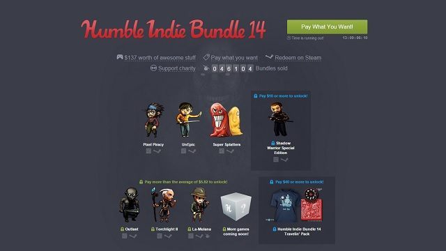 W Humble Indie Bundle 14 znajdziemy m.in. Outlast, Shadow Warrior i Torchlight II - ilustracja #1