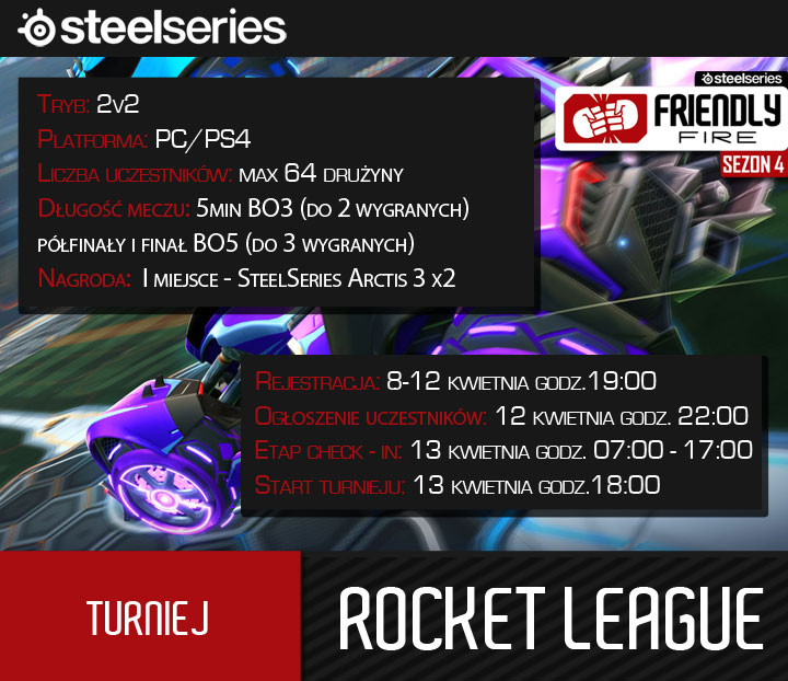 Turniej Rocket League 2v2 na start czwartego sezonu Friendly Fire - ilustracja #2