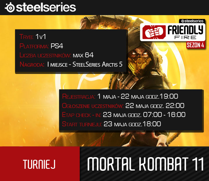 Zapisz się do turnieju Mortal Kombat 11 na PS4 i wygraj słuchawki SteelSeries - ilustracja #2