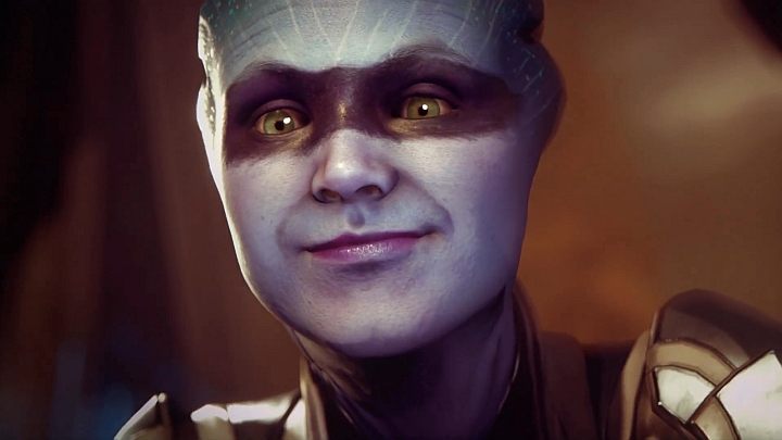 Ta asari jest najwyraźniej pierwszym ujawnionym członkiem drużyny Rydera w grze Mass Effect: Andromeda… choć tak naprawdę nadal nic o niej nie wiemy. - Mass Effect: Andromeda na pierwszym gameplayu na PS4 Pro - wiadomość - 2016-09-07