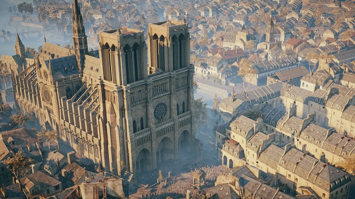Katedra Notre Dame to jedna z najbardziej imponujących budowli, na które mogliśmy się wspiąć w Assassin’s Creed: Unity. - Assassin’s Creed Unity raczej nie pomoże w odbudowie katedry Notre Dame - wiadomość - 2019-04-17