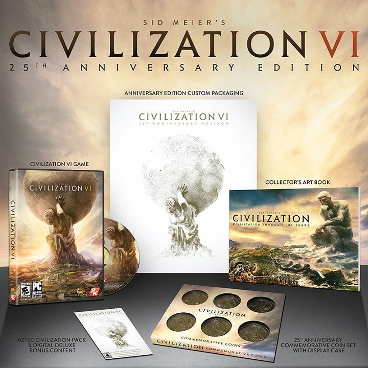 Sid Meier's Civilization VI: 25th Anniversary Edition. - Zapowiedziano Sid Meier's Civilization VI: 25th Anniversary Edition - wiadomość - 2016-08-25