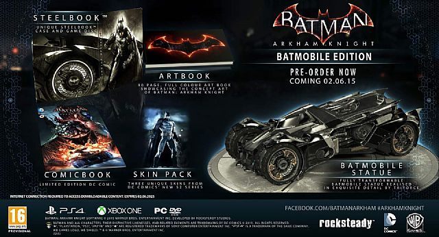 Batman: Arkham Knight Batmobile Edition – Batmobil zepsuł się przed dotarciem do celu. - Batman: Arkham Knight Batmobile Edition anulowane na kilka dni przed premierą - wiadomość - 2015-06-18