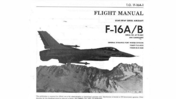 Instrukcja obsługi samolotu F-16. - Były deweloper symulatorów aresztowany za handel dokumentacją F-16 - wiadomość - 2019-05-15