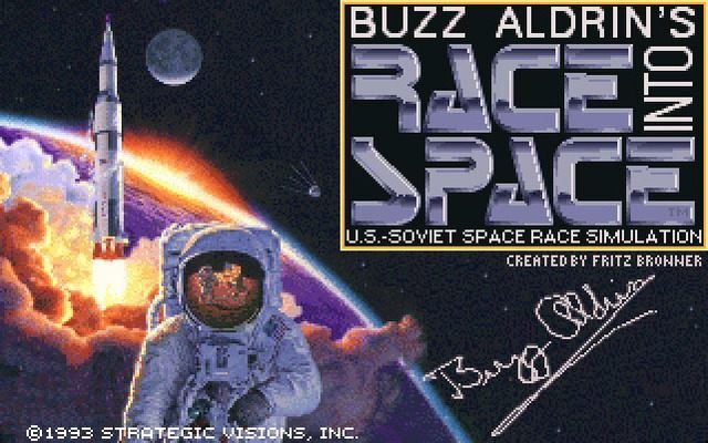 Ekran startowy z gry Buzz Aldrin's Race Into Space. - Slitherine wraz z Buzzem Aldrinem pracuje nad strategią o podboju kosmosu - wiadomość - 2012-12-14