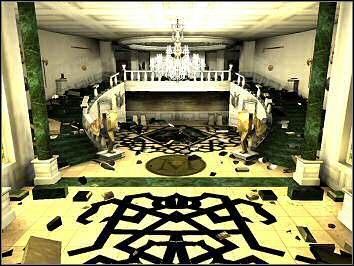 Demolowanie pałacowego holu z filmu The Matrix: Reloaded (Reaktywacja) w sequelu gry Max Payne - ilustracja #3