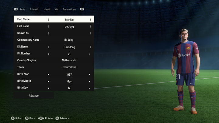 EA Sports FC 24 mod Unlocked Player Editing v.1.0