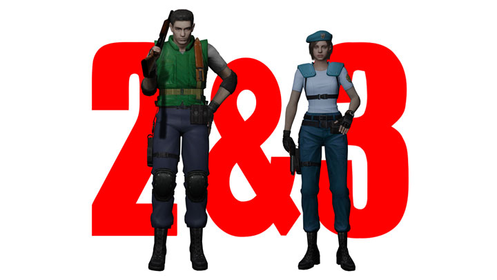 Resident Evil HD mod Classic costumes Extra volume - S.T.A.R.S. RE 2 and 3  v.12012020