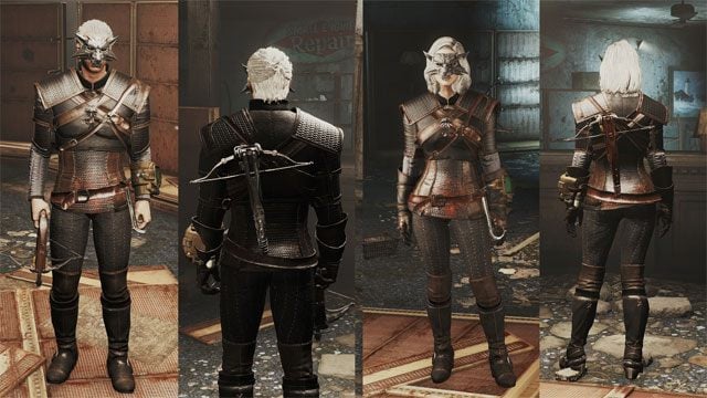 Fallout 4 mod Witcher - Geralt's Prologue Gears v.1.1a